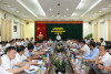 Phó TGĐ Tập đoàn, Giám đốc Trung tâm ĐHSX tại Quảng Ninh Vũ Anh Tuấn chủ trì hội nghị điều độ sản xuất, tiêu thụ than tháng 11/2023