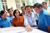 Lãnh đạo Tổng LĐLĐ Việt Nam, lãnh đạo UBND tỉnh, TKV khảo sát khu vực dự án Xây dựng thiết chế công đoàn cho lao động ngành Than tại phường Cẩm Thịnh, TP Cẩm Phả.