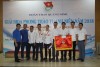 Đoàn vận động viên Than Thống Nhất chụp ảnh lưu niệm cùng các đồng chí lãnh đạo Đoàn Than Quảng Ninh tại giải bida phong trào thanh niên năm 2018
