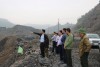 Phó Tổng giám đốc Tập đoàn TKV Nguyễn Đình Thịnh kiểm tra công tác phòng chống mưa bão tại vùng Cẩm Phả - NQ (ST)