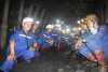 Lãnh đạo Tập đoàn kiểm tra sản xuất hầm lò tại Công ty Than Thống Nhất.