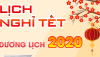 Công ty công bố lịch nghỉ và trực gác Tết dương lịch năm 2020