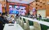 Tổng Giám đốc Tập đoàn Đặng Thanh Hải - Trưởng Ban Chỉ đạo phòng chống dịch Covid-19 TKV làm việc với Thường trực Ban chỉ đạo TKV và các đơn vị sáng ngày 1/2