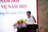 Đồng chí Nguyễn Đình Thịnh – Bí Thư Đảng ủy, Giám đốc Công ty phát biểu chỉ đạo tại Hội nghị Tổng kết công tác kỹ thuật năm 2020, triển khai phương hướng nhiệm vụ năm 2021. Ảnh minh họa: Cẩm Nhung (ST)