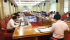 Quang cảnh hội nghị trực tuyến tại điểm cầu TP Cẩm Phả