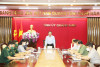 Đồng chí Nguyễn Xuân Ký - Ủy viên Trung ương Đảng, Bí thư Tỉnh ủy, Chủ tịch HĐND tỉnh, Trưởng Ban Chỉ đạo Phòng, chống dịch bệnh Covid-19 tỉnh, phát biểu chỉ đạo tại cuộc họp.