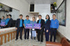 Đoàn trao hỗ trợ tại gia đình anh Nguyễn Văn Tuấn công nhân Phân xưởng Khai thác 7
