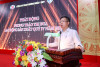 Đồng chí Nguyễn Mạnh Toán - Bí thư Đảng ủy, Giám đốc Công ty phát động phong trào thi đua lao động sản xuất quý IV năm 2022. Ảnh minh họa: NQ(ST)