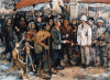 Đình công năm 1936 - tranh sơn dầu của cố hoạ sĩ Bùi Đình Lan.