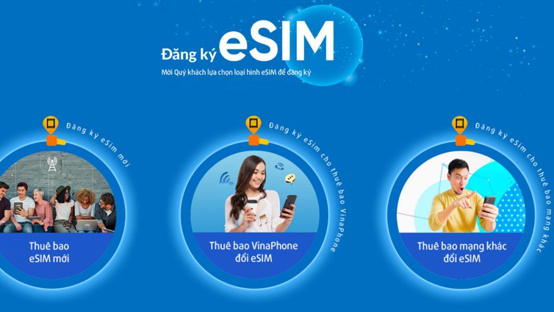 Vinaphone chính thức tiếp nhận đặt trước eSIM online