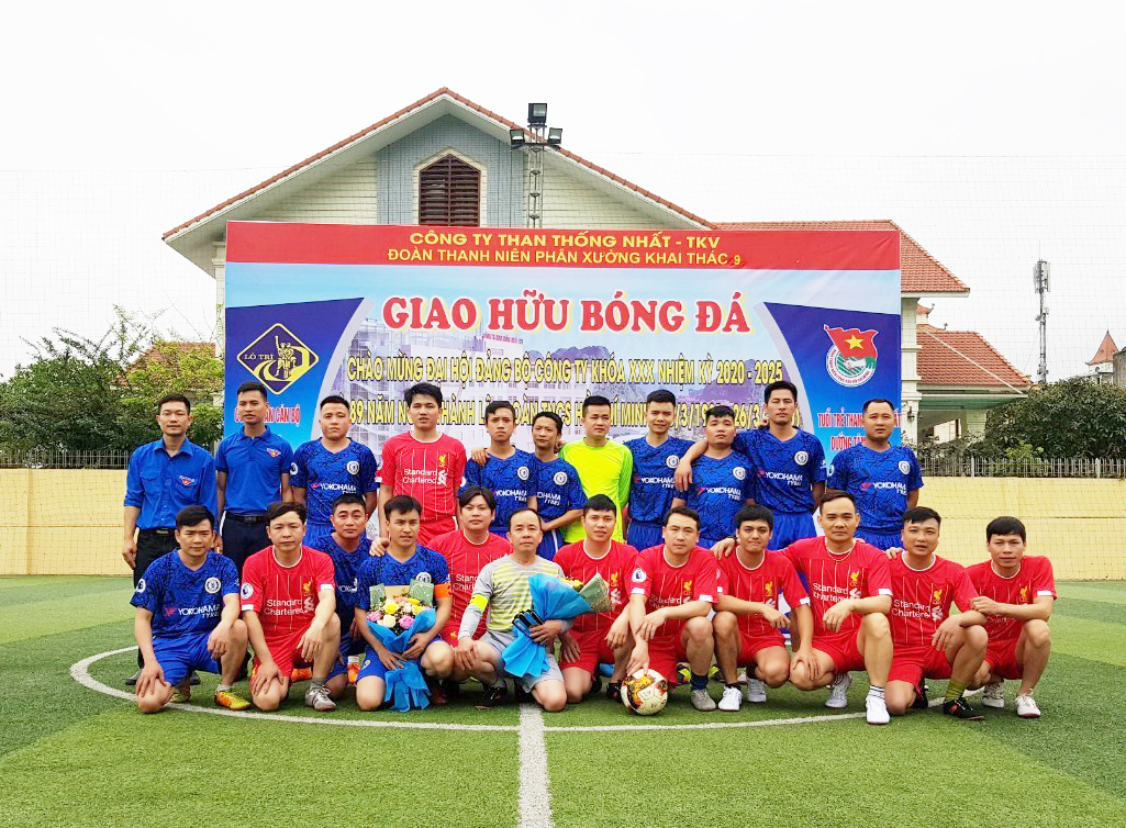 Phân xưởng Khai thác 9 tổ chức giao hữu bóng đá