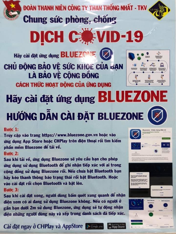 Chi đoàn Phân xưởng KT11 hướng dẫn, tuyên truyển, triển khai ứng dụng Bluezone phòng, chống dịch Covid-19