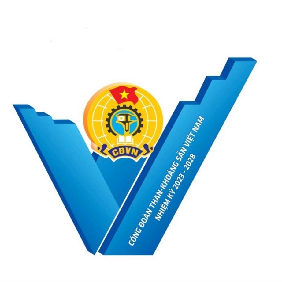 Biểu trưng chính thức của Đại hội Công đoàn TKV lần thứ VI, nhiệm kỳ 2023 - 2028.