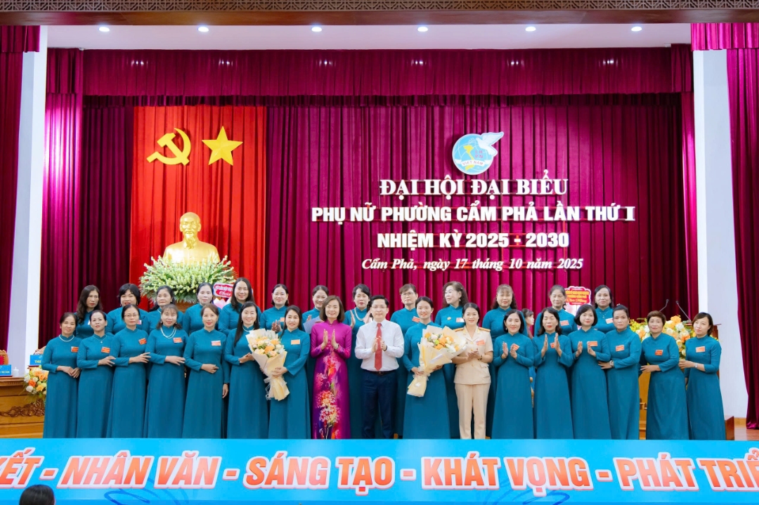 Hội Liên hiệp Phụ nữ Phường Cẩm Phả tổ chức thành công Đại hội đại biểu lần thứ I, nhiệm kỳ 2025 - 2030