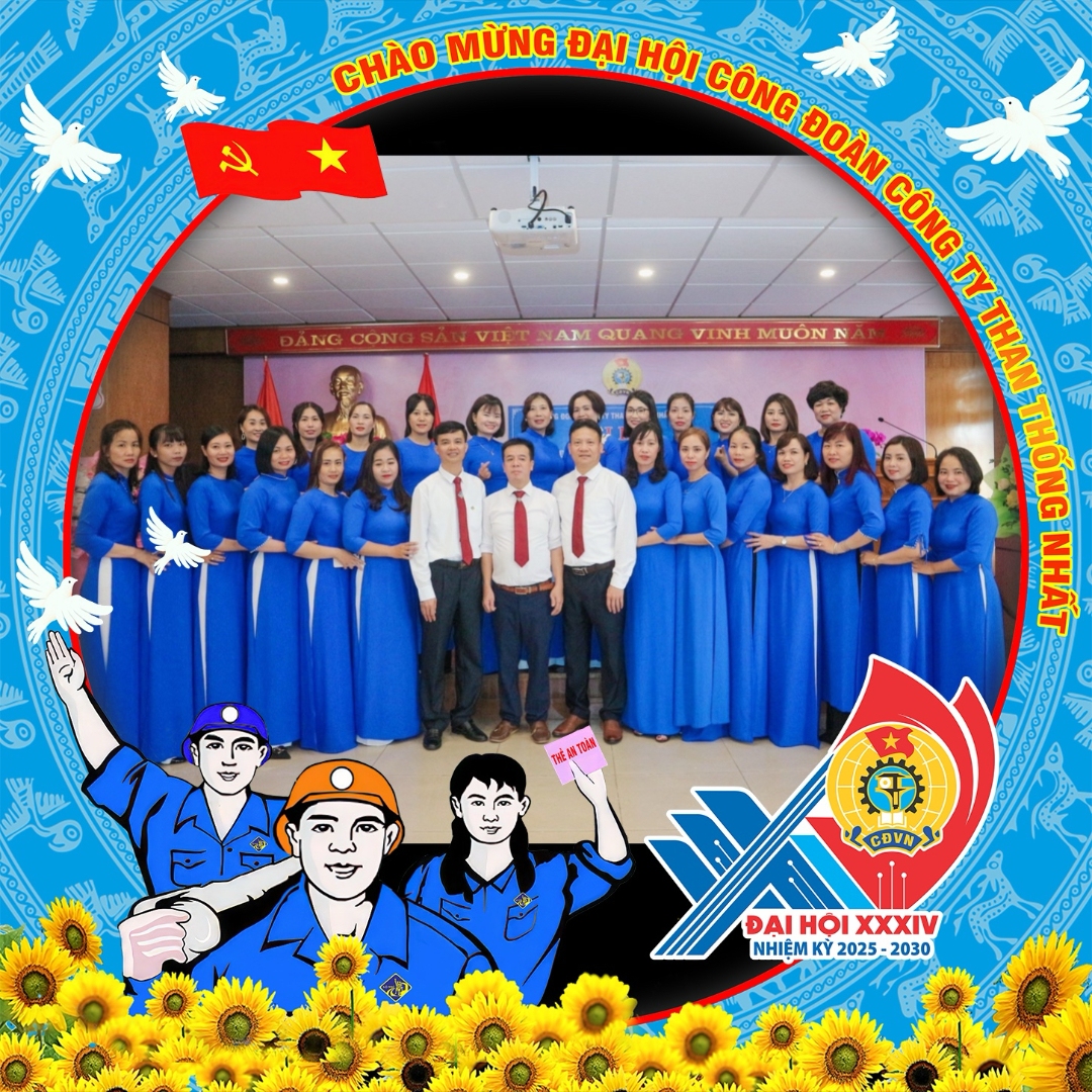 Đoàn viên Công đoàn Phòng KCS - TT tích cực hưởng ứng phong trào thay Avatar Chào mừng Đại hội Công đoàn Công ty Than Thống Nhất