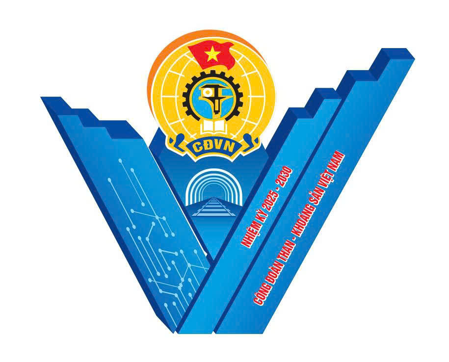 Biểu trưng chính thức của Đại hội Công đoàn TKV lần thứ VII, nhiệm kỳ 2025 - 2030