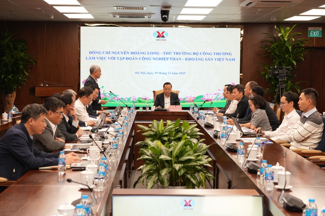 Thứ trưởng Bộ Công Thương Nguyễn Hoàng Long làm việc với TKV về kế hoạch cung cấp Than cho sản xuất điện năm 2026