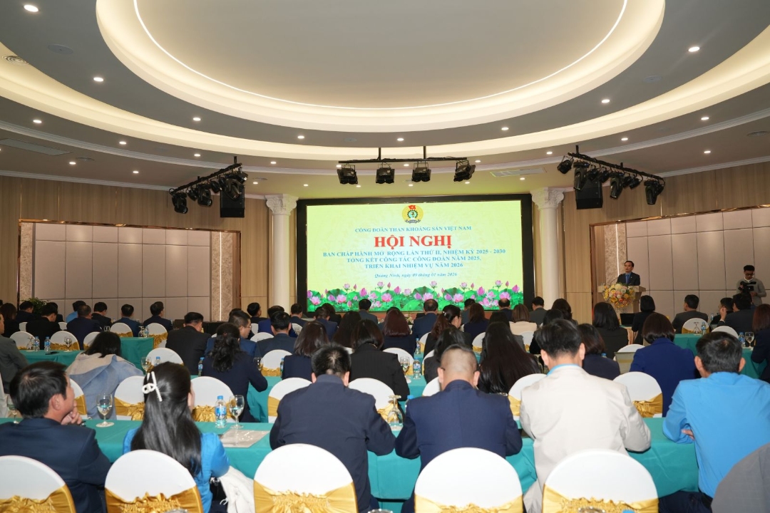 Công đoàn Than - Khoáng sản Việt Nam tổ chức tổng kết phong trào CNVCLĐ và hoạt động Công đoàn năm 2025, triển khai nhiệm vụ năm 2026