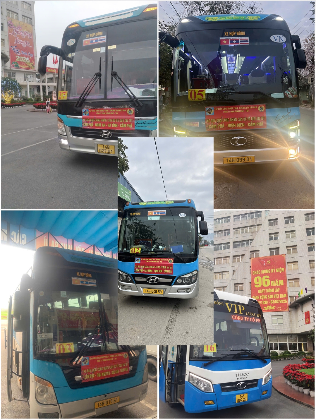 Hơn 30 chuyến xe đưa thợ mỏ Thống Nhất từ các tỉnh, thành trở lại làm việc sau kỳ nghỉ Tết Bính Ngọ 2026