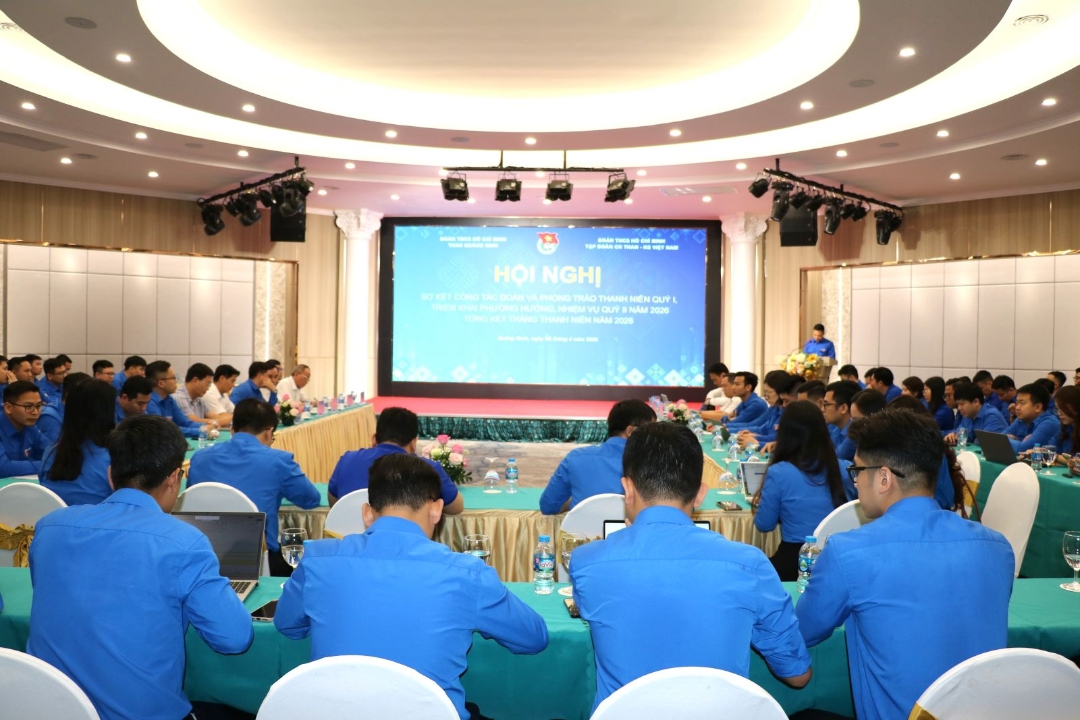 Đoàn Than Quảng Ninh và Đoàn TN TKV tổ chức hội nghị sơ kết công tác Đoàn và phong trào thanh niên quý I, triển khai nhiệm vụ quý II/2026