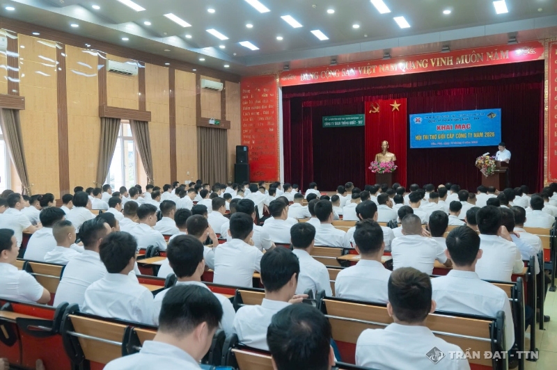 Hội thi Thợ giỏi cấp Công ty năm 2026. Ảnh: Trần Đạt